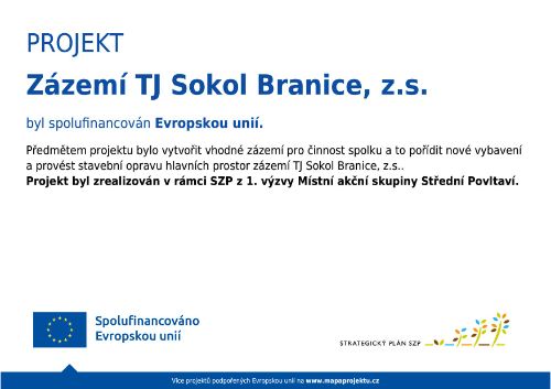 Zázemí TJ Sokol Branice_2025